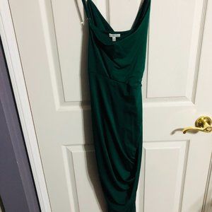 Emerald Green Wrap Dress
